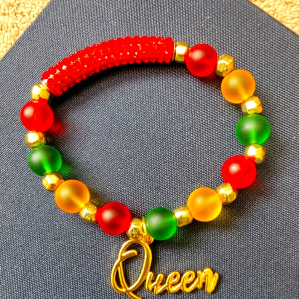Hand made Rasta Queen Bracelet